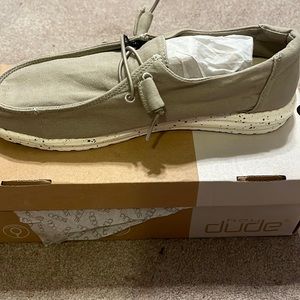 Brand new Hey dude slip on shoes